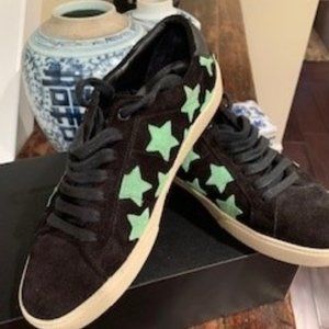 YSL Black & Green Sneakers